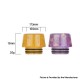 Authentic Reewape AS352 810 Drip Tip for RBA / RTA / RDA Atomizer - Yellow