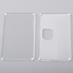 Authentic MK MODS Replacement Front + Back Cover Panel Plate for Vandy Pulse AIO.5 Kit - Translucent, Acrylic