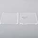 Authentic MK MODS Replacement Front + Back Cover Panel Plate for Vandy Pulse AIO.5 Kit - Translucent, Acrylic