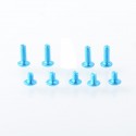 Authentic MK MODS Replacement Screw Set Kit for SXK BB 70W / DNA 60W Style Box Mod Kit / Billet - Blue, Aluminum Alloy (9 PCS)