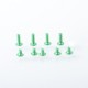 Authentic MK MODS Replacement Screw Set Kit for SXK BB 70W / DNA 60W Style Box Mod Kit / Billet - Green, Aluminum Alloy (9 PCS)