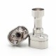 SXK KILLAB Style RBA Bridge for SXK BB / Billet Box Mod Kit / Boro - Silver, Air Pin 1.2 / 2.0 / 2.5 / 3.0 / 3.5mm