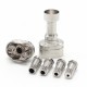 SXK KILLAB Style RBA Bridge for SXK BB / Billet Box Mod Kit / Boro - Silver, Air Pin 1.2 / 2.0 / 2.5 / 3.0 / 3.5mm