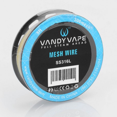 [Ships from Bonded Warehouse] Authentic VandyVape SS316L Mesh Wire DIY Heating Wire for Mesh RDA - 5 Feet (300 Mesh)