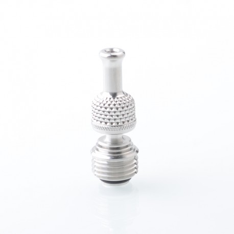 Authentic Auguse FOTO Drip Tip for BB / Billet Mod - Silver, Stainless Steel