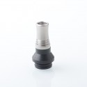 Authentic Reewape AS351 810 Drip Tip for RBA / RTA / RDA Atomizer - Silver Black