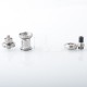 Authentic Ambition Mods Amazier MTL RTA Rebuildable Tank Atomizer - Silver, 316SS + Glass, 2.0ml, 22mm