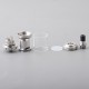 Authentic Ambition Mods Amazier MTL RTA Rebuildable Tank Atomizer - Silver, 316SS + Glass, 2.0ml, 22mm