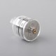 Authentic ThunderHead Creations X Mike Vapes THC Blaze SOLO RDA Vape Atomizer - Silver + Transparent, SS+ Glass, BF Pin, 24mm