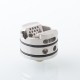 Authentic ThunderHead Creations X Mike Vapes THC Blaze SOLO RDA Vape Atomizer - Silver + Transparent, SS+ Glass, BF Pin, 24mm