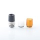 Authentic YDDZ A3 510 Drip Tip Set for RBA / RTA / RDA / RDTA Vape Atomizer - Sliver, SS Base + PEI / POM Mouthpiece