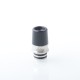 Authentic YDDZ A3 510 Drip Tip Set for RBA / RTA / RDA / RDTA Vape Atomizer - Sliver, SS Base + PEI / POM Mouthpiece