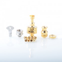 Wick'd Bridg'd Style RBA Bridge for Boro Devices / Billet / BB Mod Kit - Gold, 1.2mm, 2.5mm, 3.0mm, 3.5mm, 4.0mm