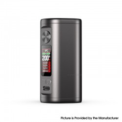 [Ships from Bonded Warehouse] Authentic Hellvape Hell200 200W Box Mod - Gun Metal, VW 5~200W, 2 x 18650