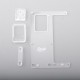 SSPP Style Front + Back Door Panel Plate Set for Cthulhu AIO Mod Kit - Translucent