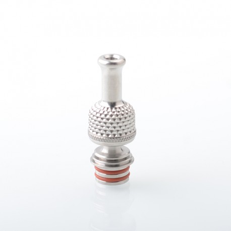 Authentic Auguse FOTO V2 510 Drip Tip for RDA / RTA / RDTA Atomizer - Silver, Titanium