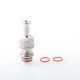 Authentic Auguse FOTO V2 510 Drip Tip for RDA / RTA / RDTA Atomizer - Silver, Titanium