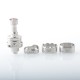 KILLAB Style RBA Bridge for SXK BB / Billet Box Mod Kit / Boro w/ 4 PCS Rings - Silver, Air Pin 1.2 / 2.0 / 2.5 / 3.0 / 3.5mm