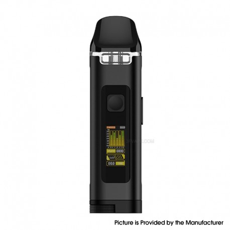 [Ships from Bonded Warehouse] Authentic Uwell Crown D Pod Mod Kit - Black, 1100mAh, VW 5~35W, 3ml, 0.3 / 0.8ohm