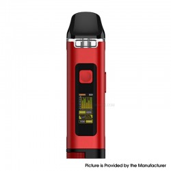 [Ships from Bonded Warehouse] Authentic Uwell Crown D Pod Mod Kit - Red, 1100mAh, VW 5~35W, 3ml, 0.3 / 0.8ohm
