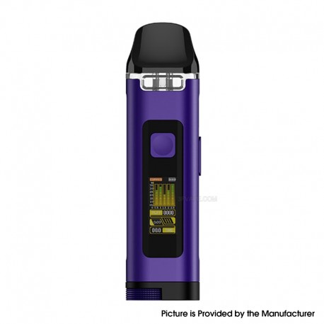 [Ships from Bonded Warehouse] Authentic Uwell Crown D Pod Mod Kit - Purple, 1100mAh, VW 5~35W, 3ml, 0.3 / 0.8ohm