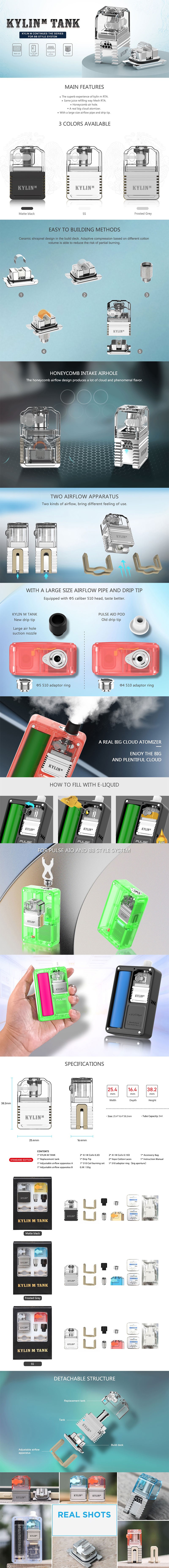 Vandy vape kylin m rta atomizer