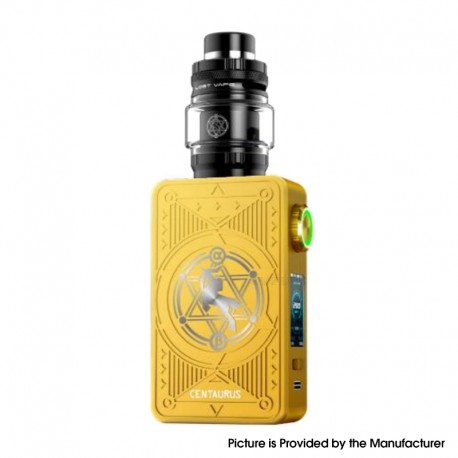 [Ships from Bonded Warehouse] Authentic LostVape Centaurus M200 Box Mod Kit with Centaurus Sub Ohm Tank - Golden Knight, 5~200W