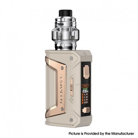 [Ships from Bonded Warehouse] Authentic GeekVape L200 Aegis Legend 2 Classic Mod kit with Z Max Tank - Beige, VW 5~200W, 6ml