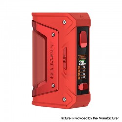 [Ships from Bonded Warehouse] Authentic Geekvape L200 Aegis Legend 2 Classic Mod - Red, VW 5~200W, 2 x 18650 / 20700 / 21700