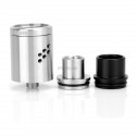Authentic Wotofo Lush RDA Rebuildable Dripping Atomizer - Silver, Stainless Steel, 22mm Diameter