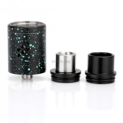 Authentic Wotofo Lush RDA Rebuildable Dripping Atomizer - Black + Blue, Stainless Steel, 22mm Diameter