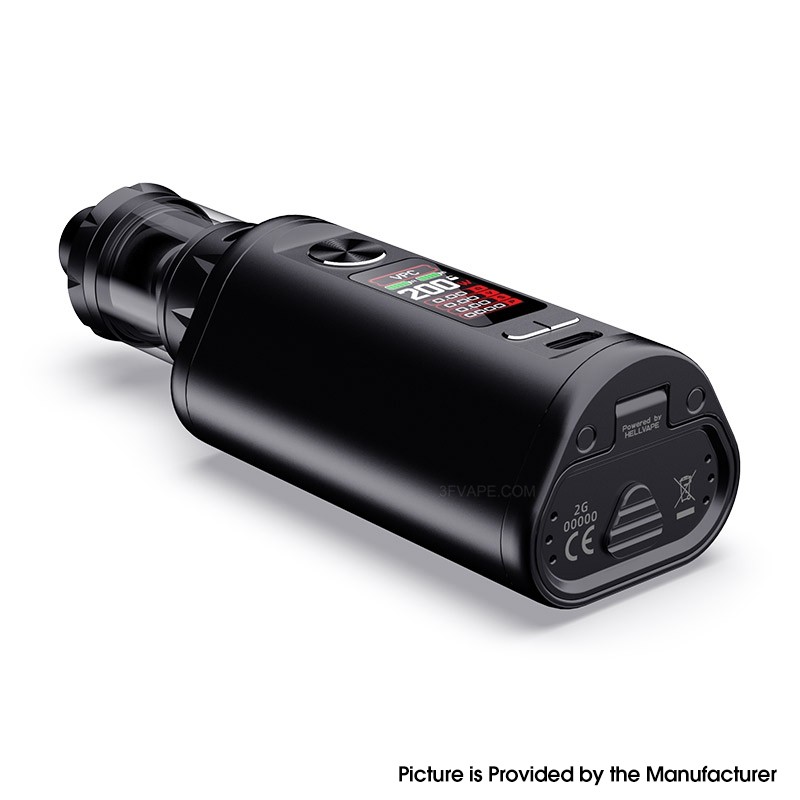 Buy Authentic Hellvape Hell200 Box Mod Kit with TLC Sub Ohm Tank Gun Metal