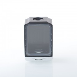 S-ProRo Style Boro Tank for SXK BB / Billet AIO Box Mod Kit - Silver + Black, Aluminum + POM