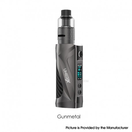 [Ships from Bonded Warehouse] Authentic OXVA Vapx Unibox PnM 80W Mod Kit - Gunmetal, VW 5~80W, 1 x 18650, 5ml, 0.15ohm / 0.3ohm