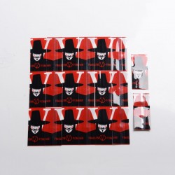 PVC Wrapper Skin Sticker for 18650 Battery - V for Vendetta (10 PCS)