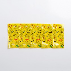 PVC Wrapper Skin Sticker for 20700 / 21700 Battery - Bmoji (10 PCS)