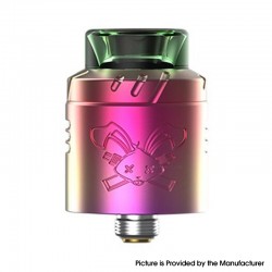 [Ships from Bonded Warehouse] Authentic Hellvape Dead Rabbit Solo RDA Rebuildable Dripping Atomizer - Rainbow, 22mm, BF Pin
