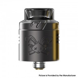 [Ships from Bonded Warehouse] Authentic Hellvape Dead Rabbit Solo RDA Rebuildable Dripping Atomizer - Gun Metal, 22mm, BF Pin