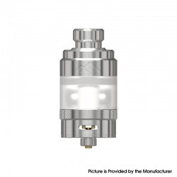 Authentic Dovpo X Across Vape Hazard RTA Vape Atomizer - Silver, 4ml, 24mm Diameter