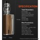 [Ships from Bonded Warehouse] Authentic Voopoo Drag 4 Box Mod Kit with Uforce-L Tank - Gun Metal Rosewood, VW 5~177W, 2 x 18650