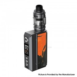 [Ships from Bonded Warehouse] Authentic Voopoo Drag 4 Box Mod Kit with Uforce-L Tank - Gun Metal Tropical Orange, VW 5~177W