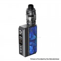 [Ships from Bonded Warehouse] Authentic Voopoo Drag 4 Box Mod Kit with Uforce-L Tank - Gun Metal Ocean Blue, 5~177W, 2 x 18650