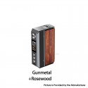 [Ships from Bonded Warehouse] Authentic Voopoo Drag 4 177W Box Mod - Gun Metal Rosewood, VW 5~177W, 2 x 18650