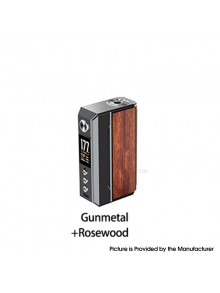 [Ships from Bonded Warehouse] Authentic Voopoo Drag 4 177W Vape Box Mod - Gun Metal Rosewood, VW 5~177W, 2 x 18650