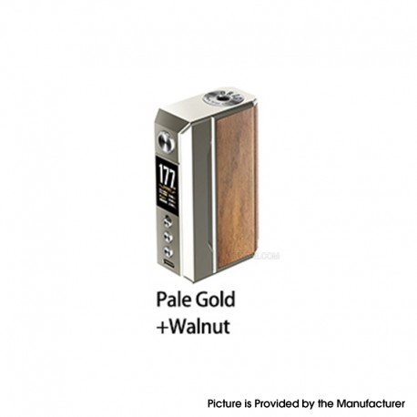 [Ships from Bonded Warehouse] Authentic Voopoo Drag 4 177W Box Mod - Pale Gold Walnut, VW 5~177W, 2 x 18650