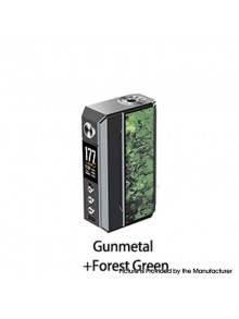 [Ships from Bonded Warehouse] Authentic Voopoo Drag 4 177W Vape Box Mod - Gun Metal Forest Green, VW 5~177W, 2 x 18650
