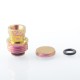 Authentic MK MODS Ti-type2 Drip Tip + Button Set for Cthulhu AIO - Pink, Titanium Alloy