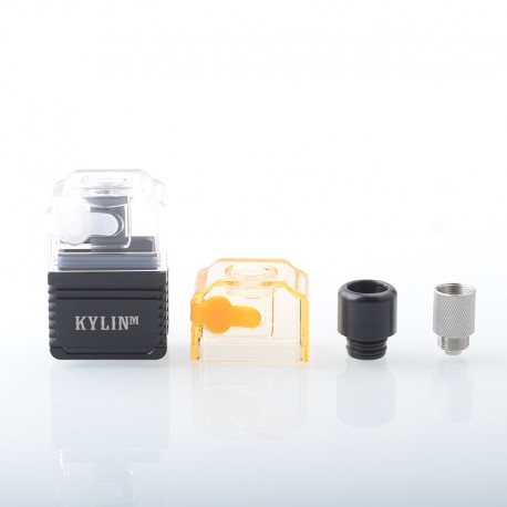 [Ships from Bonded Warehouse] Authentic VandyVape Kylin M RTA Boro Tank for Pulse AIO.5 / BB / Billet - Matt Black, 3ml