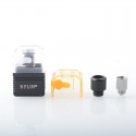 Authentic VandyVape Kylin M RTA Boro Tank for Pulse AIO / Pulse AIO.5 / BB / Billet / Boro - Matt Black, 3ml