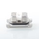 Authentic VandyVape Kylin M RTA Boro Tank for Pulse AIO / Pulse AIO.5 / BB / Billet / Boro - Silver, 3ml